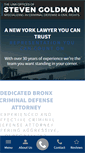 Mobile Screenshot of goldmancriminaldefense.com