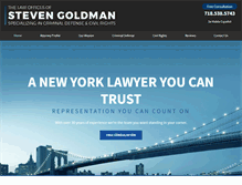 Tablet Screenshot of goldmancriminaldefense.com